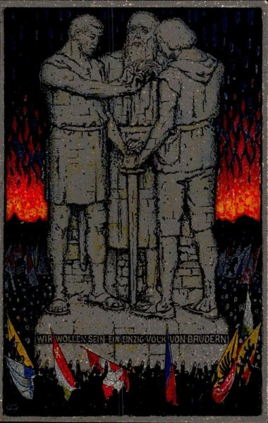 Bundesfeier Postkarte 1915 Vorderseite