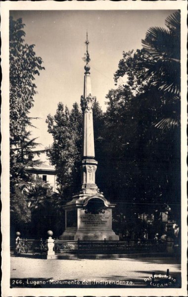 Lugano, Monumento dell' Indipendenza Vorderseite