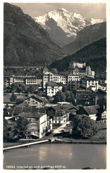 Interlaken und Jungfrau Vorderseite