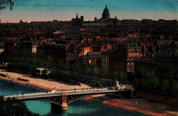 Panorama vers le Pantheon, Paris