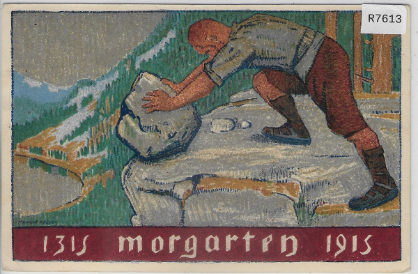 1915 Urnertag Journee Uranaise - 600e Anniversaire de Morgarten - franz. Text