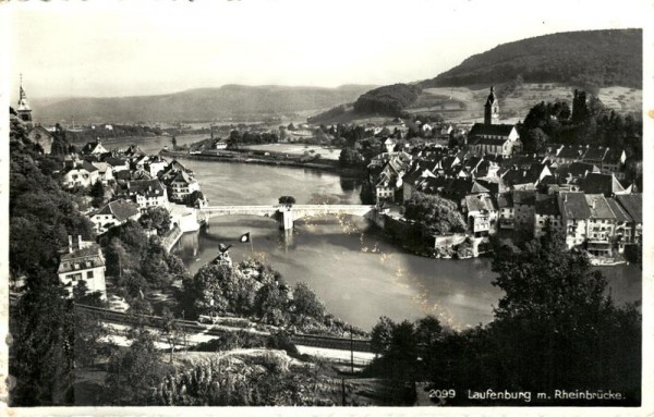 Laufenburg mit Rheinbrücke Vorderseite
