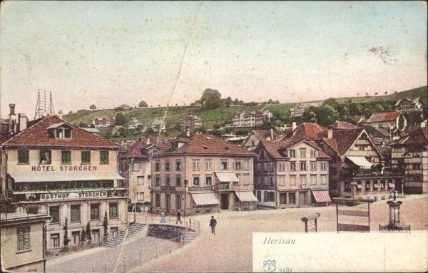 Herisau, mit Hotel Storchen