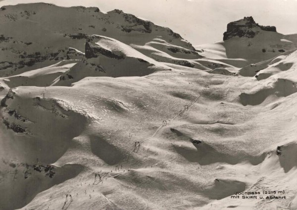 Jochpass mit Skilift u. Abfahrt Vorderseite