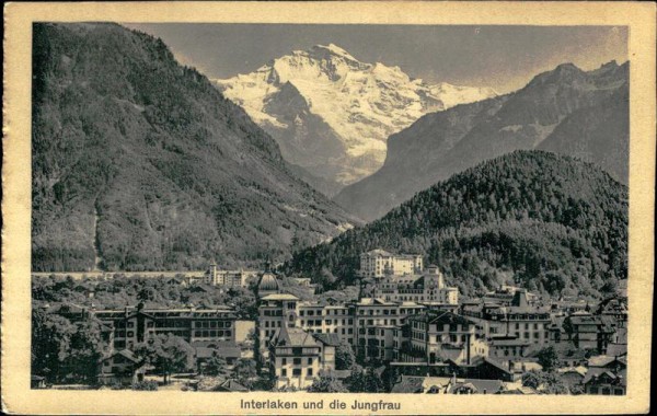 Interlaken und die Jungfrau Vorderseite