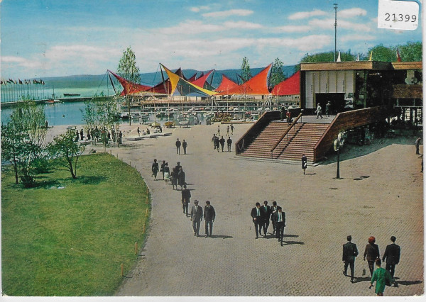 Lausanne EXPO 1964 - Vue sur le secteur du port