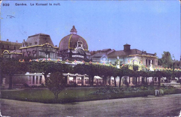 Genève - Le Kursaal la nuit