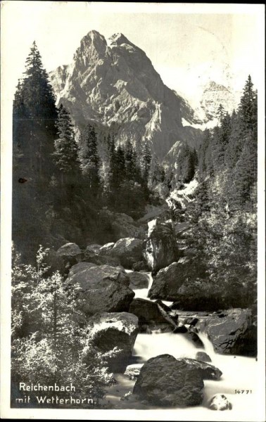 Reichenbach im Kandertal/Wetterhorn (3692 m) Vorderseite