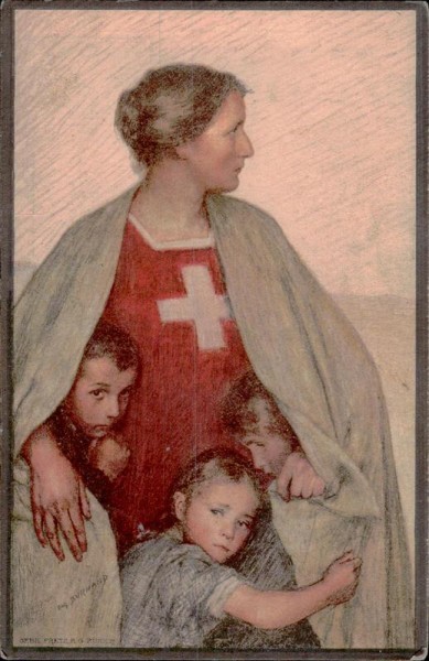 Bundesfeier Postkarte 1917 Vorderseite