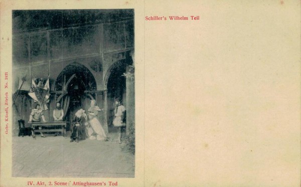 Schiller's Wilhelm Tell, Gebr. Künzli Vorderseite