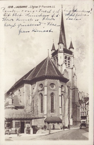 Lausanne, l'église st francois