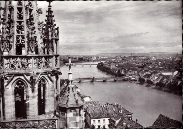 Basel, Blick vom Münster Vorderseite