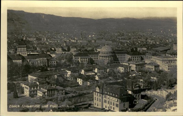 Zürich - Universität und Polytechnikum Vorderseite