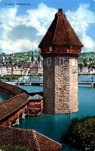 Luzern, Wasserturm Vorderseite