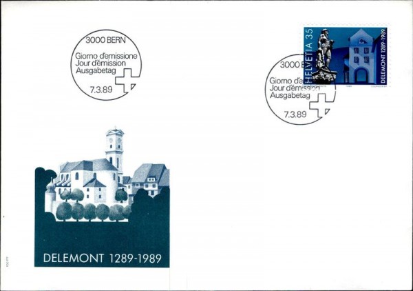 Delémont 1289-1989 Vorderseite