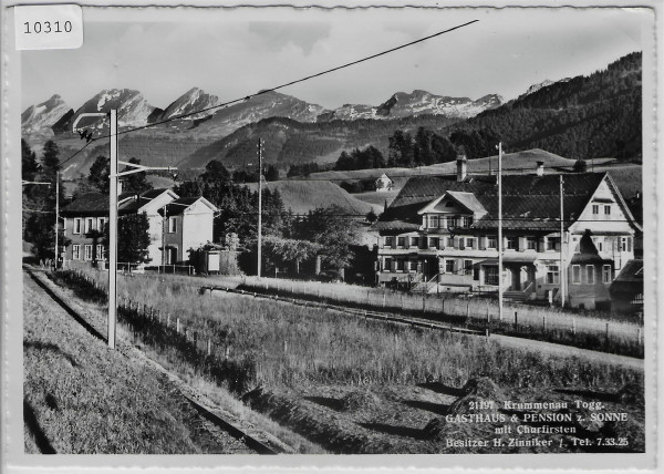 Krummenau - Gasthaus & Pension z. Sonne mit Churfirsten