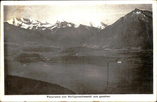 Panorama von Heiligenschwendi aus gesehen Vorderseite