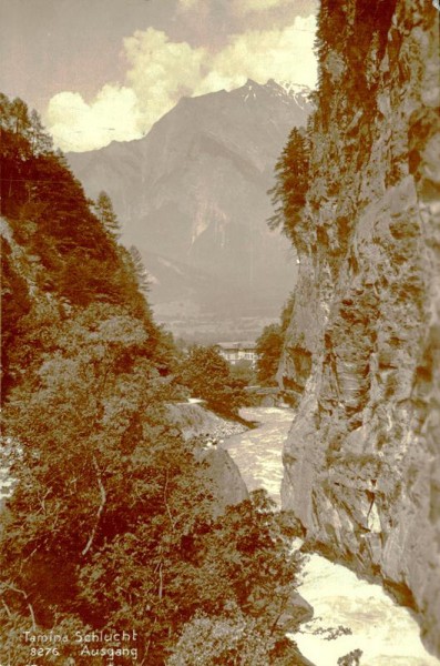 Tamina Schlucht, Ausgang Vorderseite