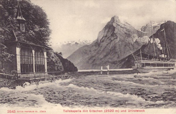 Tellskapelle mit Gitschen (2520 m) und Urirotstock