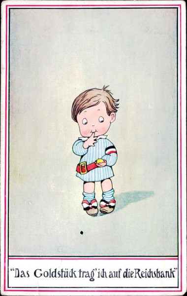 Das Goldstück trag ich auf die Reichsbank Vorderseite