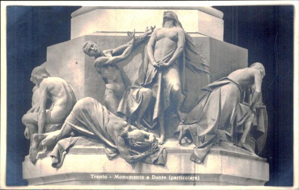 Trento - Monumento a Dante (particolare) Vorderseite