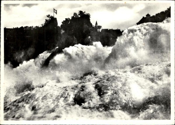 Der Rheinfall vom Känzeli aus Vorderseite