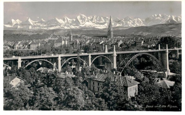 Bern und die Alpen Vorderseite