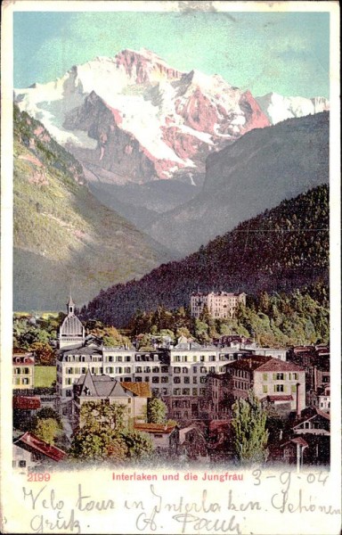 Interlaken und die Jungfrau Vorderseite