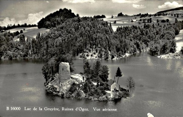 Ruines d'Ogoz, Lac de la Gruyère Vorderseite