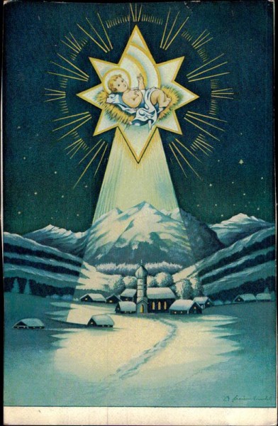 Bethlehemstern mit Kind - Johannes Otto, München Vorderseite