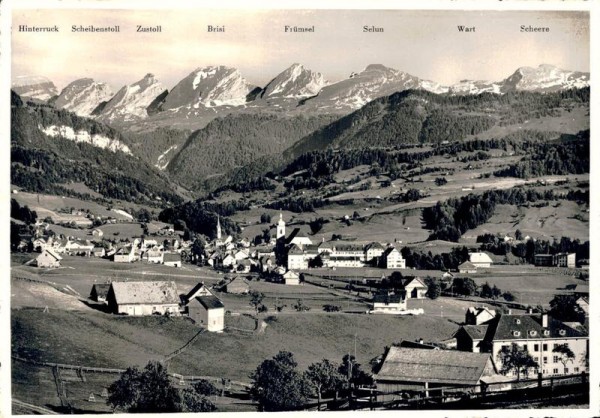 Nesslau - Neu St. Johann mit Churfirsten Vorderseite