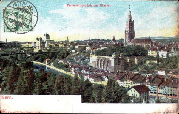 Parlamentsgebäude und Münster Vorderseite