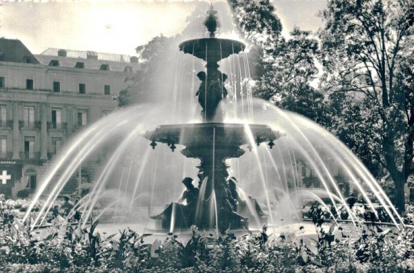 Genève, Fontaine du Jardin Anglais Vorderseite