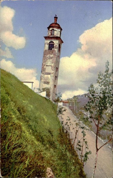 Alter Turm in St. Moritz. Vorderseite