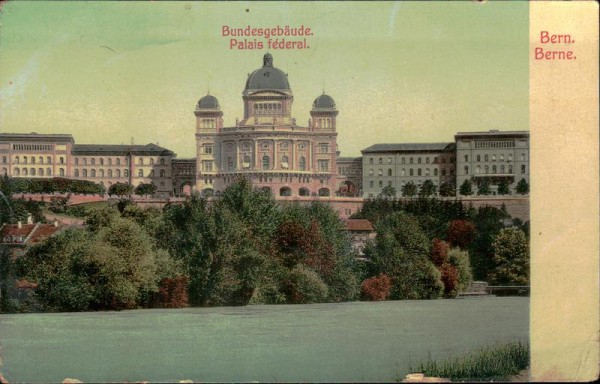 Bundesgebäude. Palais féderal Vorderseite