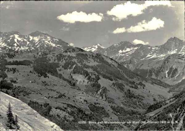 Blick auf Weissenberge ob Matt Vorderseite