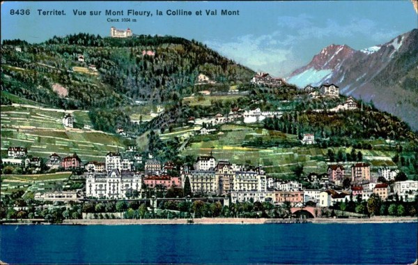Territet. Vue sur Mont Fleury, la Colline et Val Mont Vorderseite