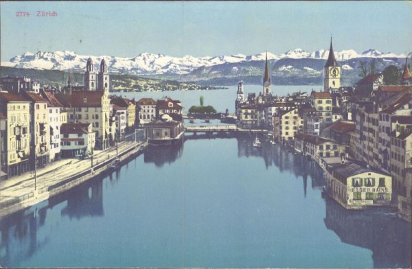 Zürich. Alpen