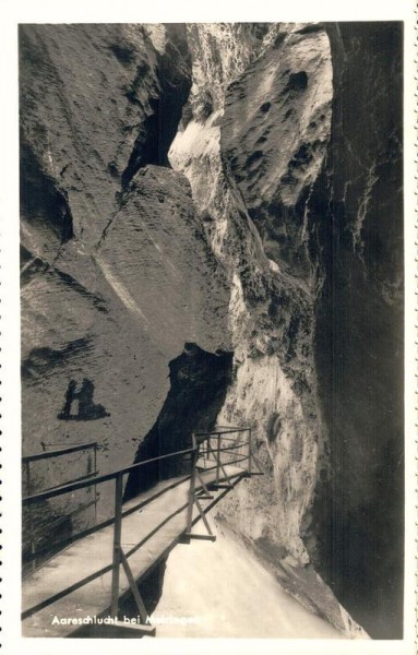 Aareschlucht bei Meiringen Vorderseite