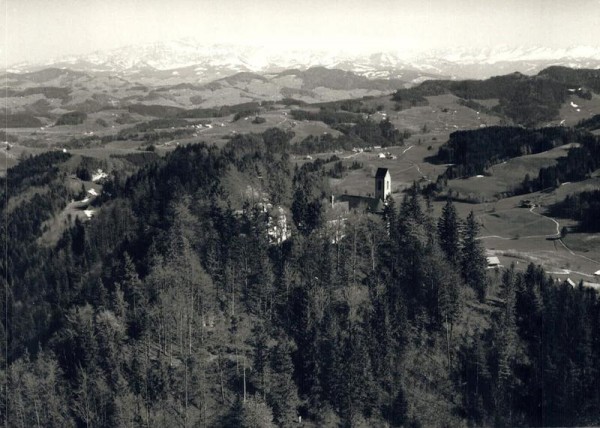 9534 Kirchberg SG, Wallfahrt Kirche St. Iddaburg/ Hintergrund: Säntis Vorderseite