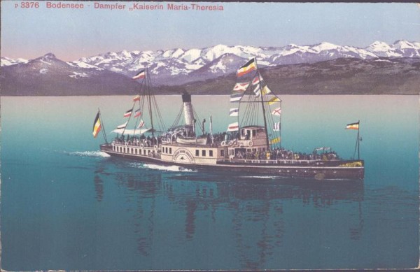 Bodensee-Dampfer Kaiserin Maria-Theresia Vorderseite
