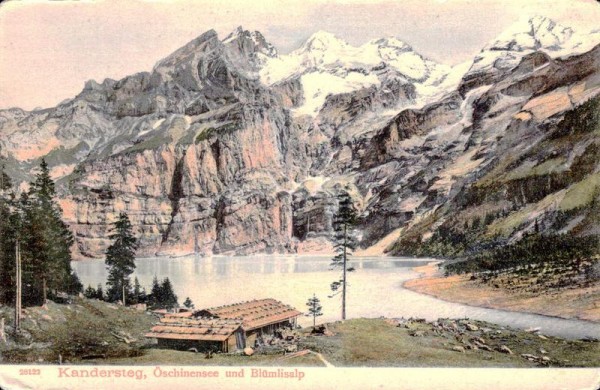 Kandersteg, Öschinensee und Blümlisberg Vorderseite