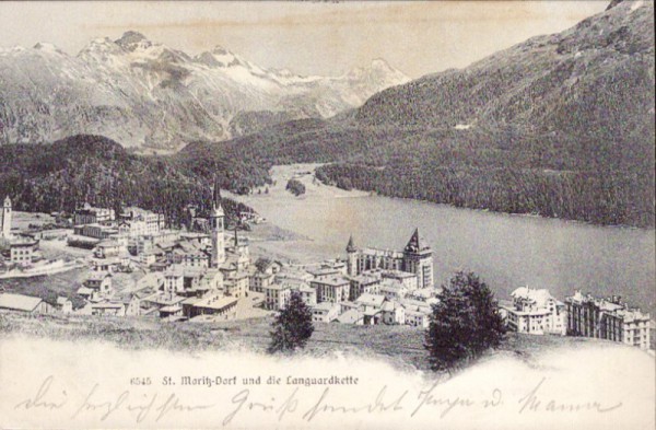 St. Moritz-Dorf und die Languardkette