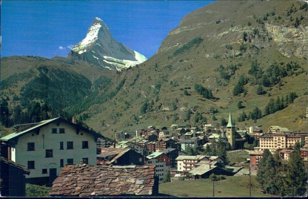 Zermatt mit Matterhorn (4478 m) Vorderseite