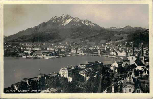 Luzern mit Pilatus Vorderseite
