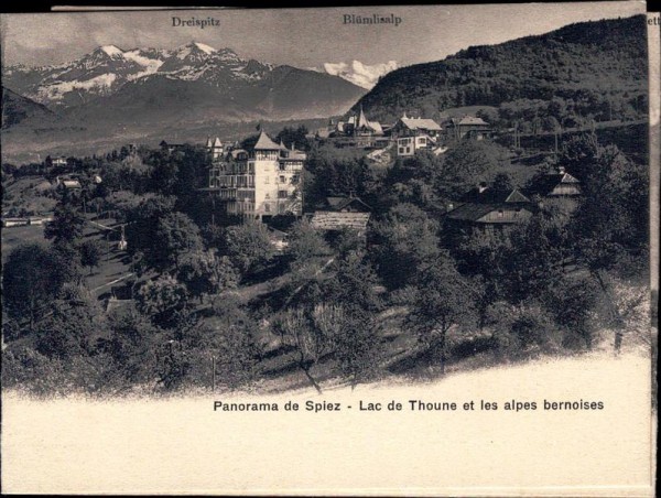 Spiez, 3-fach-Karte Vorderseite
