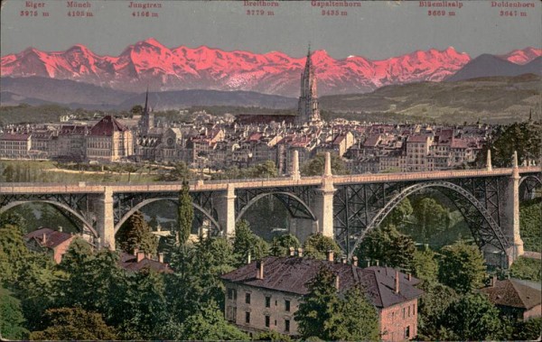Bern und die Alpen Vorderseite
