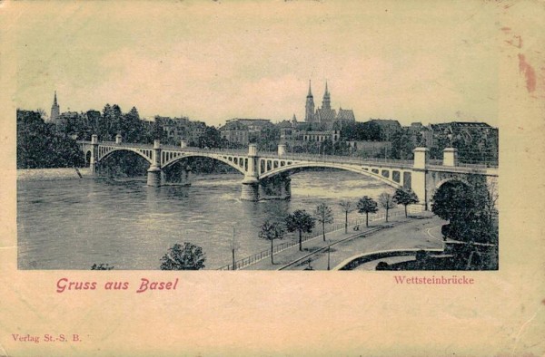 Gruss aus Basel um 1902 Vorderseite