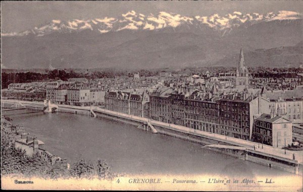 Grenoble - Panorama - L'Isère et les Alpes Vorderseite