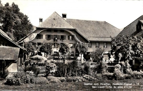 Gasthof zum Hirschen, Heidbühl-Eggiwil im Emmental Vorderseite